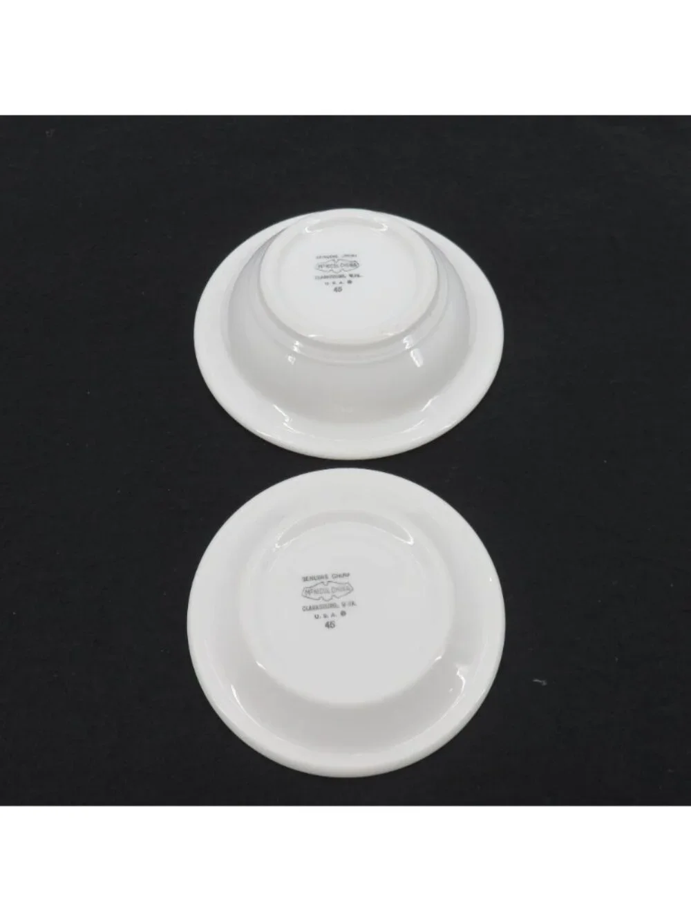 McNichol China Elks Lodge BPOE Bowl Plate Set Clarksburg VA Made in USA Vintage